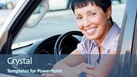  Presentation with car key - Amazing presentation design having cars ladies - senior woman holding car key backdrop and a ocean colored foreground