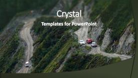  Presentation with rc cars - Audience pleasing PPT layouts consisting of cars move on dangerous katu backdrop and a  colored foreground