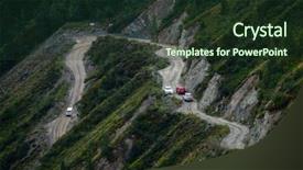  Presentation with manufacturing cars - PPT theme enhanced with cars move on the katu background and a tawny brown colored foreground