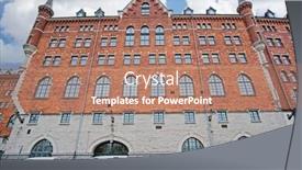  Presentation with cars - Audience pleasing slides consisting of cars on a parking in stockholm sweden backdrop and a coral colored foreground