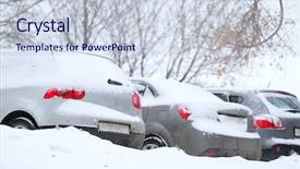  Presentation with car drift - Colorful slide deck enhanced with cars on a parking backdrop and a  colored foreground