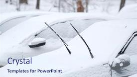  Presentation with car drift - Theme enhanced with cars on a parking background and a sky blue colored foreground