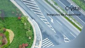  Presentation with china infrastructure - Amazing PPT theme having cars on highway shanghai china backdrop and a light blue colored foreground