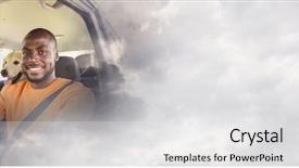  Presentation with effect - Cool new slides with cars skelet - family in car with transition backdrop and a white colored foreground