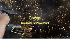  Presentation with wheel - Slide set featuring cars skelet - hands on steering wheel background and a tawny brown colored foreground