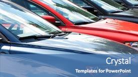  Presentation with car - PPT layouts having cars background and a teal colored foreground