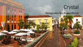  Presentation with cartagena colombia - PPT layouts featuring cartagena colombia background and a light gray colored foreground