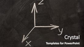  Presentation with chalk - Beautiful presentation theme featuring cartesian coordinate system sketched backdrop and a dark gray colored foreground
