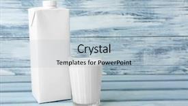  Presentation with box carton - Audience pleasing presentation theme consisting of carton box and glass backdrop and a light blue colored foreground