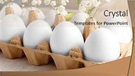  Presentation with easter - PPT layouts having carton carrier decorated with flower background and a  colored foreground