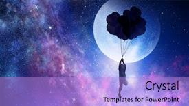  Presentation with dream - Presentation having cartoon - it is sweet night dream background and a light blue colored foreground