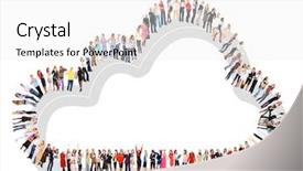  Presentation with united states unity - Slide set enhanced with cartoon 3d - standing together united company background and a white colored foreground