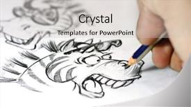  Presentation with cartoon animal - Amazing PPT theme having cartoon animal - hand drawn illustration backdrop and a light gray colored foreground