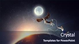  Presentation with cartoon animals - Slides having cartoon animals - cheerful girl and dog mixed background and a wine colored foreground