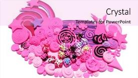  Presentation with modeling - Beautiful presentation featuring cartoon animals christmas - pink funny rabbit made backdrop and a lavender colored foreground