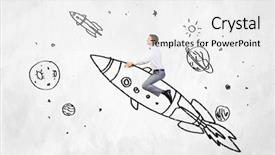  Presentation with rocket - Theme featuring ceramic jar inverted with cork stoppe and garlic on black background background and a wine colored foreground