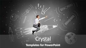  Presentation with sky and rock abstract - Presentation theme enhanced with senior tourist couple hiking at the beautiful mountains background and a tawny brown colored foreground