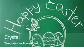  Presentation with school children - Audience pleasing PPT layouts consisting of cartoon baby girl - children drawings on school blackboard backdrop and a  colored foreground