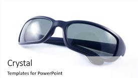  Presentation with sun cartoon - Beautiful presentation featuring cartoon beach - sun glasses backdrop and a  colored foreground