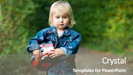  Presentation with solidago sport - Beautiful presentation featuring cartoon bike - beautiful little girl with sport backdrop and a gray colored foreground