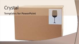  Presentation with cartoon black white people - Slides having cartoon box isolated on white background and a  colored foreground