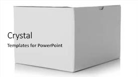  Presentation with cartoon and coding - Audience pleasing theme consisting of cartoon box isolated on white backdrop and a light gray colored foreground