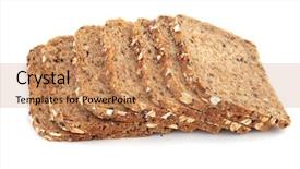  Presentation with cartoon - Colorful theme enhanced with cartoon cakes - illustration of food on white backdrop and a  colored foreground