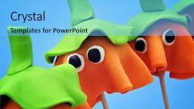  Presentation with eye popping funny cake pops - Presentation design enhanced with cartoon cakes - some cake pops background and a  colored foreground