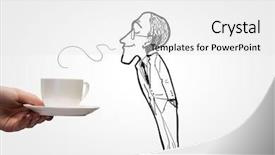  Presentation with cartoon - Amazing PPT theme having cartoon characters - close up of female hand backdrop and a white colored foreground