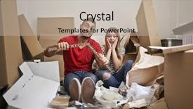  Presentation with evaluation of lifestyle strategies followed by individuals to reduce hypertension - Colorful presentation theme enhanced with cartoon couple - chaotic lifestyle backdrop and a mint green colored foreground