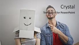  Presentation with funny - Slides consisting of cartoon couple - playing funny jokes background and a light gray colored foreground