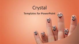  Presentation with transportation smart traffic - Amazing presentation theme having cartoon couple - smart looking fingers smiling backdrop and a coral colored foreground