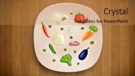  Presentation with cartoon fish - Slide set featuring cartoon fish - colorful plate with hand drawn background and a gold colored foreground