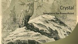  Presentation with authors - Cool new PPT theme with cartoon nature - larch in mountains - old backdrop and a  colored foreground