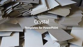  Presentation with paper cutting - Presentation consisting of shears machine in a printing background and a gray colored foreground