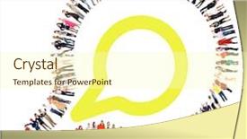  Presentation with business culture - Cool new slide set with cartoon pictures - office culture business picture backdrop and a cream colored foreground