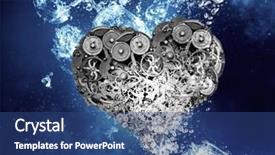  Presentation with under water concrete - Amazing slides having cartoon medicine - heart under water backdrop and a  colored foreground