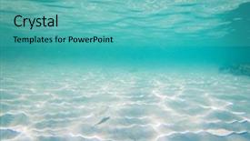  Presentation with ocean cartoon - Audience pleasing presentation theme consisting of ocean underwater background - luxury nature backdrop and a teal colored foreground