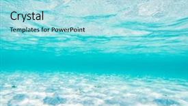  Presentation with ocean cartoon - Slide deck enhanced with ocean underwater background - luxury nature background and a light blue colored foreground