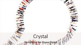  Presentation with people seniors diversity - Presentation design featuring cartoon teamwork - clerks compilation people diversity background and a sky blue colored foreground