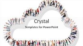  Presentation with business team join hands white - Presentation enhanced with cartoon teamwork - team over white business picture background and a white colored foreground