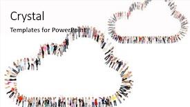  Presentation with team building on white - Audience pleasing slide deck consisting of cartoon teamwork - team over white united company backdrop and a white colored foreground