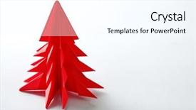  Presentation with white christmas - Cool new presentation theme with cartoon tmplates - christmas tree made of paper backdrop and a cool aqua colored foreground