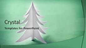  Presentation with christmas tree - Colorful presentation enhanced with cartoon tmplates - christmas tree made of paper backdrop and a mint green colored foreground