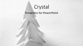  Presentation with watercolor paper texture white art - Beautiful presentation theme featuring cartoon tmplates - christmas tree made of paper backdrop and a white colored foreground