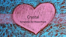  Presentation with cartoon - Amazing presentation theme having cartoon tmplates - heart drawn of chalks backdrop and a coral colored foreground
