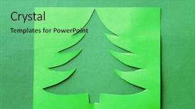  Presentation with turquoise sheet music - Presentation theme featuring cartoon tmplates - sheet of paper with cut background and a seafoam green colored foreground