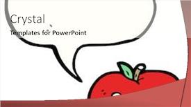 Presentation with cartoon - PPT layouts featuring cartoon ugly apple background and a white colored foreground