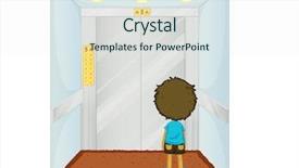  Presentation with white - Amazing presentation design having cartoon up down - child illustration on a white backdrop and a  colored foreground