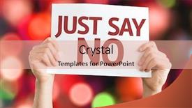  Presentation with addiction - Presentation theme enhanced with addiction anger - just say no card background and a coral colored foreground